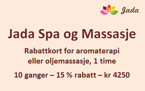 Discount card for aromatherapy and oil massage, 1 hour, 10 times