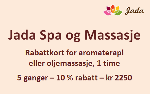 Discount card for aromatherapy and oil massage, 1 hour, 5 times